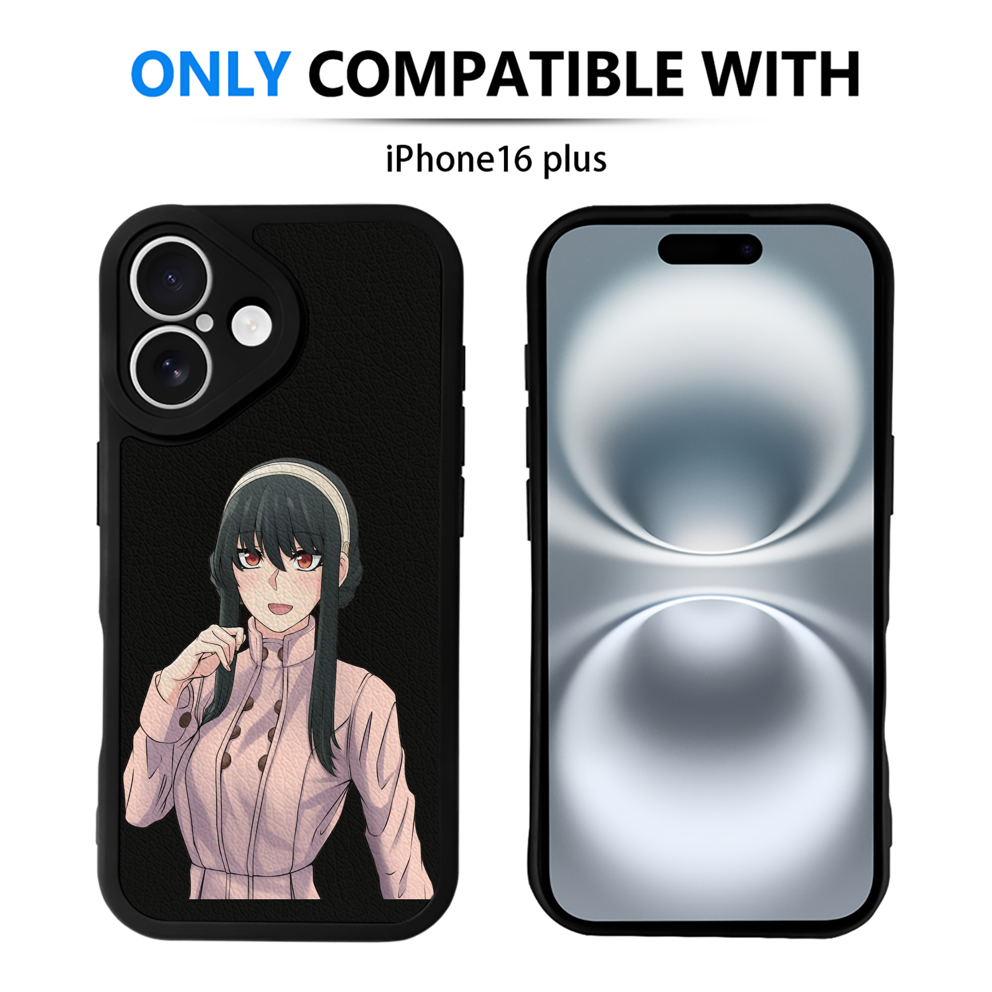 （画像用） SPY×FAMILY间谍家家酒 【iPhone 16シリーズ対応】シリコンスマホケース（レザー調） 材質：シリコン